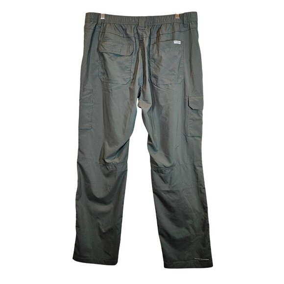 Columbia Mens 38x32 Gray Cargo Pants Zipper Pocket Lightweight gorpcore Spf 40+ - Picture 2 of 16